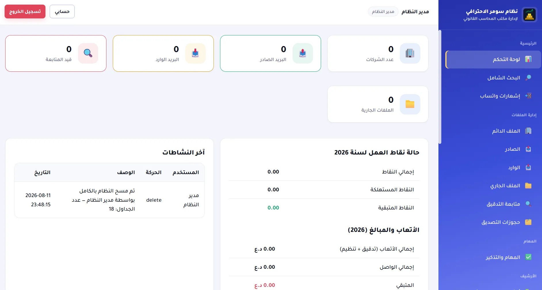 إدارة مكتب المحاسب القانوني